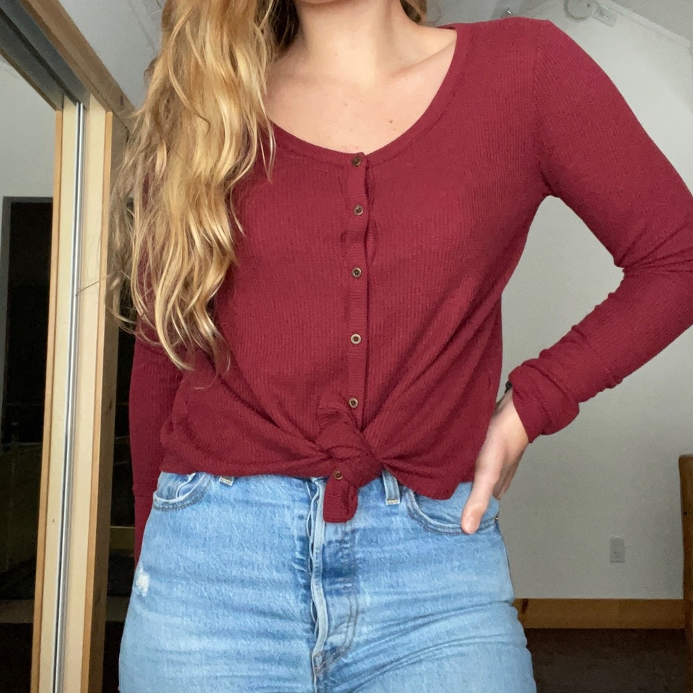 Hollister button up long sleeve